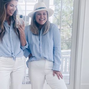 Blue loft button down